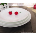 Haonai branded FDA,LFGB approved ceramic dinner plate porcelain flat plate dinner plate set,set of 3 for hotel dinning